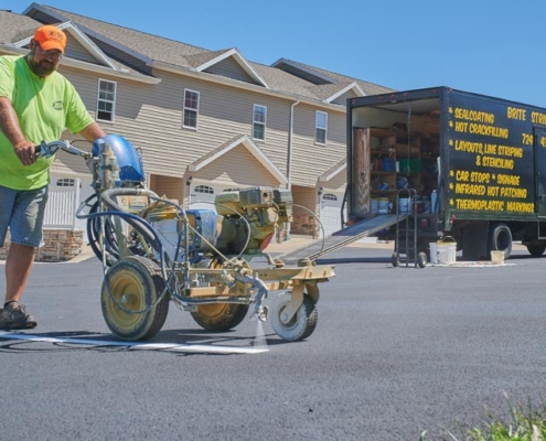 Line Striping Graycliff Luxury Townhomes