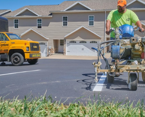 Line Striping Graycliff Luxury Townhomes