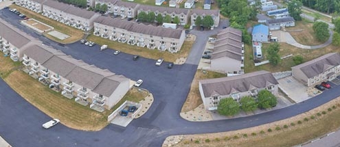 Graycliff Luxury Townhomes Sealcoated and Line Striped