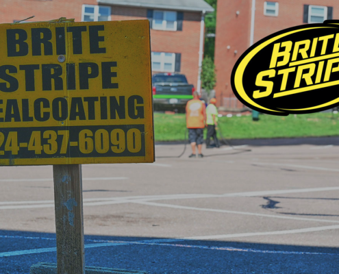 Brite Stripe Sealcoating and Line Striping Detail 2