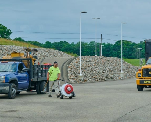 Sealcoating and Line Stripping Thurby Ford Parking Lot