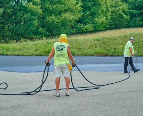 Sealcoating and Line Stripping Thurby Ford Parking Lot